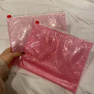 Glossier large pouches - BRAND NEW SET OF 2